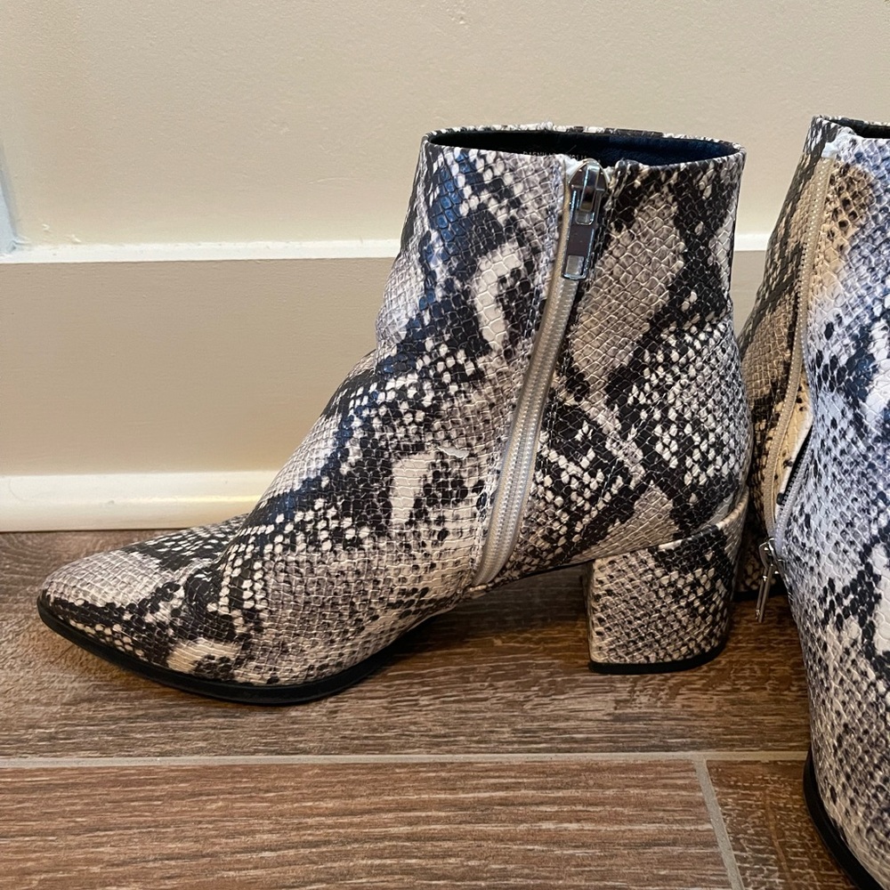 Madden Girl Snake skin booties